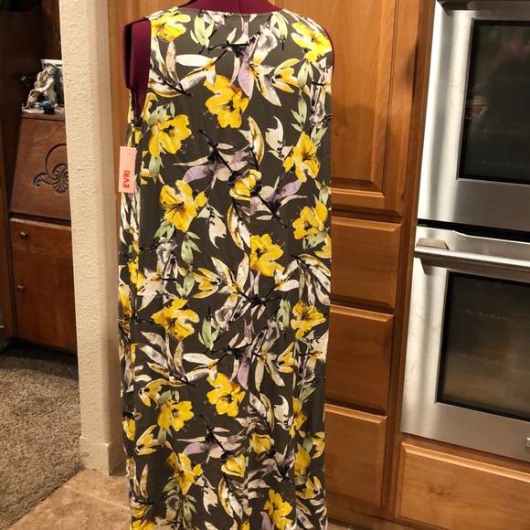 NWT Evri High-Low printed Midi dress - Picture 5 of 5